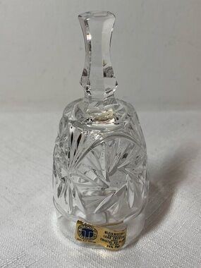 Vintage Tritschler Winterhalder Bleikristall Hand Bell Lead Crystal West Germany